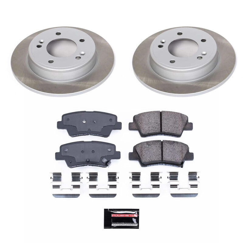 Power Stop 14-16 Kia Soul Rear Semi-Coated Rotor Kit