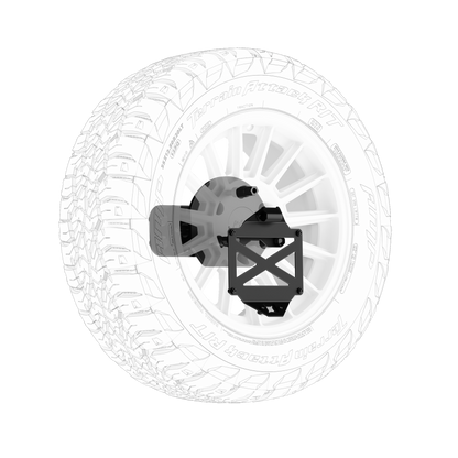 Body Armor 4x4 16-23 Toyota Tacoma/10-24 4Runner Pro Series II Tire Carrier W/ License Plate Holder