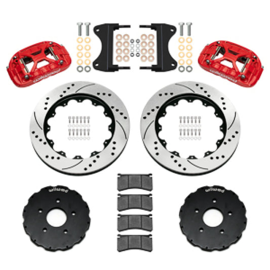 Wilwood 14-19 Chevrolet Corvette C7 Forged XRS6R Front BBK - 14.00 Rotor SRP - Red