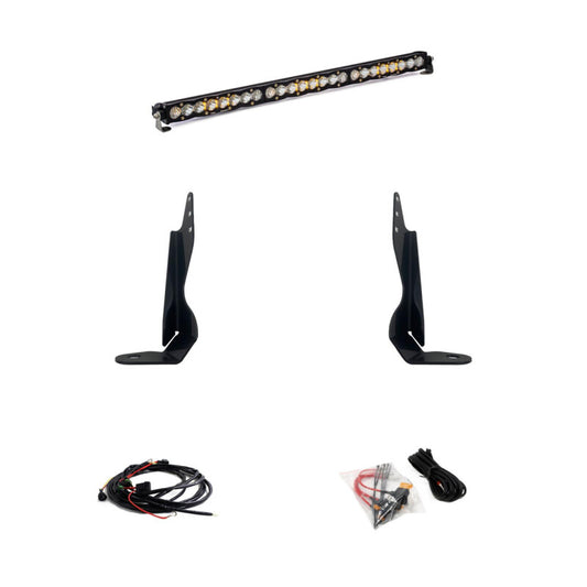 Baja Designs 2020+ GMC 2500/3500 30in Grille LED Light Bar Kit S8 Driving Combo