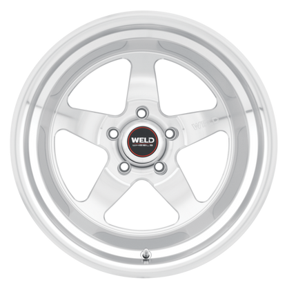 Weld S104 17x11 Ventura 5x127 ET44 BS4.25 Gloss Silver MACH DIA 78.1