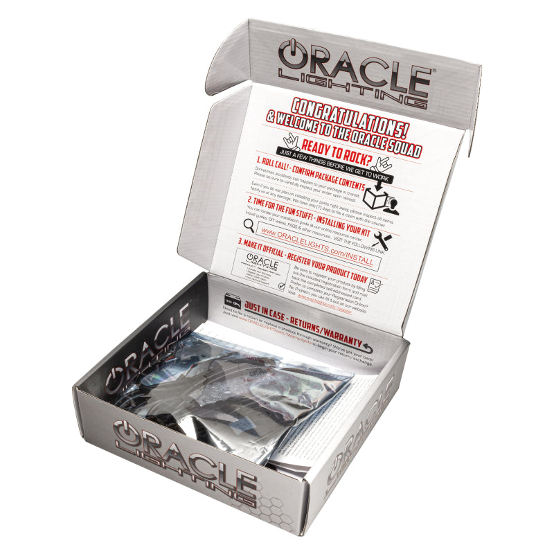 Oracle 05-09 Ford Mustang Roush Surface Mount LED Fog Light Halo Kit - Amber