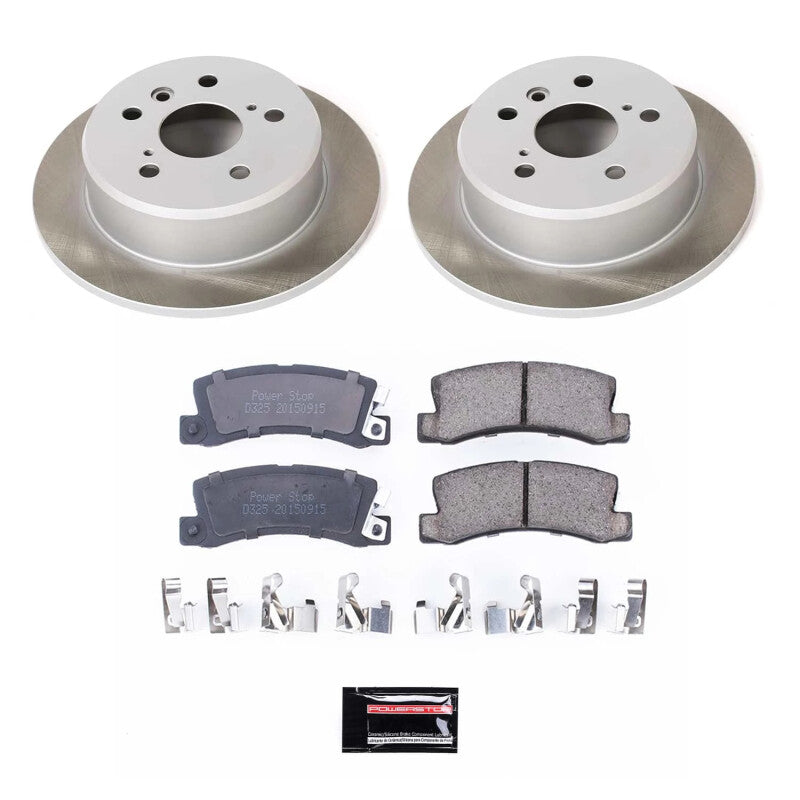 Power Stop 1999 Toyota Solara Rear Semi-Coated Rotor Kit