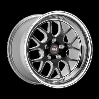 Weld S77 18x8 / 5x4.5 BP / 4.7in. BS Black Wheel (Medium Pad) - Non-Beadlock