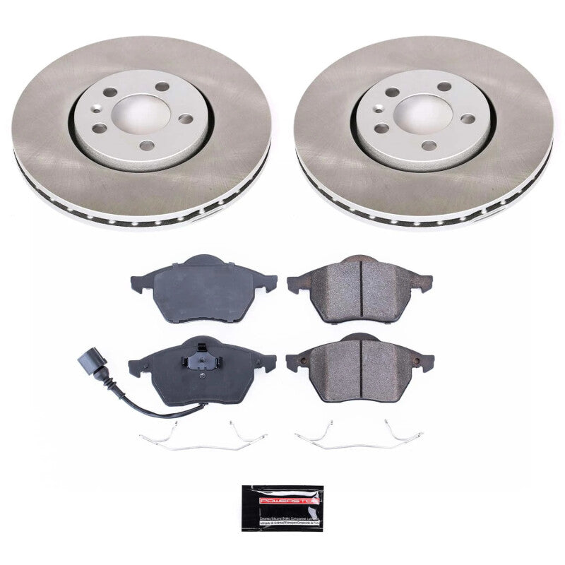 Power Stop 99-05 Volkswagen Jetta Front Semi-Coated Rotor Kit