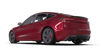 Rally Armor 24-25 Tesla Model 3 Highland Black UR Mud Flap Red Logo
