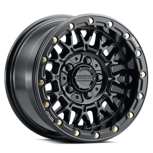 Raceline A15 Omega 15x7in / 5x114.3 BP / 25mm Offset / 68mm Bore - Gloss Black