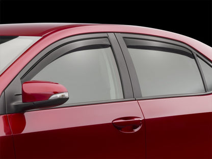 WeatherTech 14-19 Toyota Corolla (Incl. iM) Front&Rear Side Window Deflectors - Dark Smoke