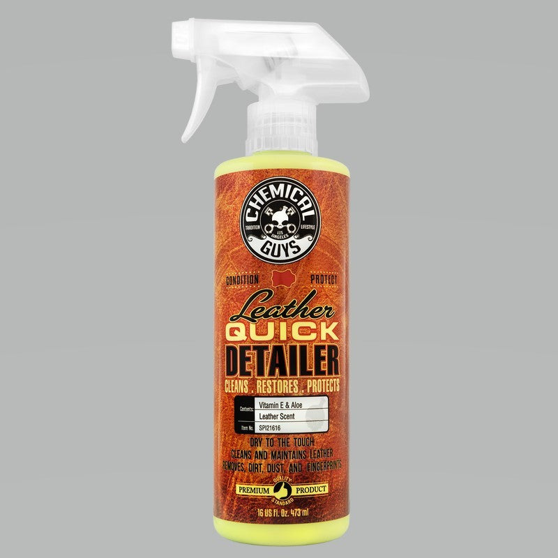 Chemical Guys Leather Quick Detailer Care Spray - Matte Finish - 16oz