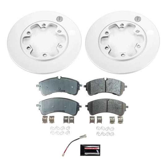 Power Stop 2022 Ford Transit-350 Rear Z17 Coated Brake Kit