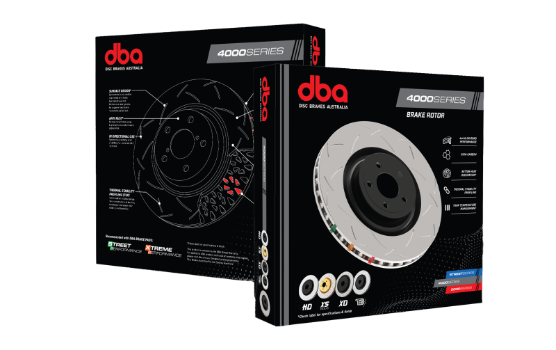 DBA 00-05 Ford Excursion FWD / 99-04 F250 FWD Front Slotted 4000 Series Rotor
