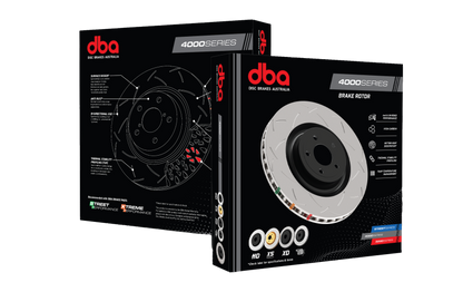 DBA 04-05 Mazda 3 2.3L / 06+ MazdaSpeed3 Rear Drilled & Slotted 4000 Series Rotor