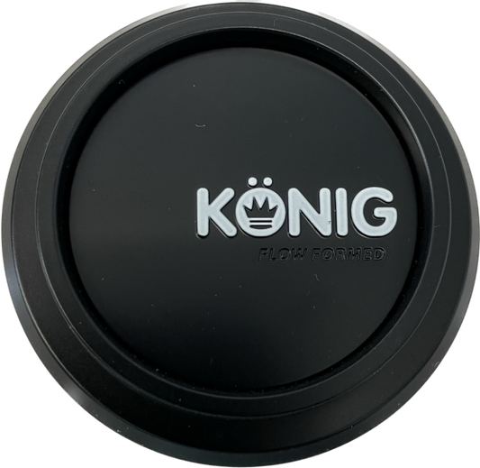 Konig Flow Formed Pop-in Center Cap - Heliogram/Neoform Black