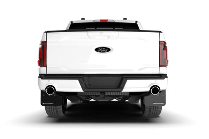 Rally Armor 21-25 Ford F-150 (Excl. Raptor) Black UR Mud Flap w/White Logo