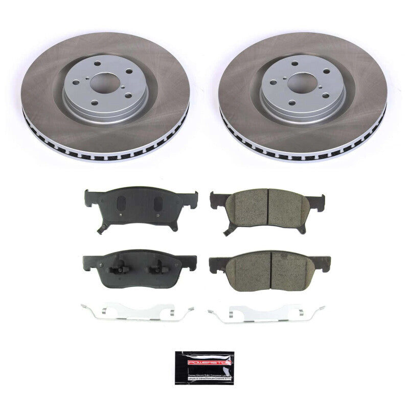 Power Stop 19-22 Subaru Ascent Front Semi-Coated Rotor Kit