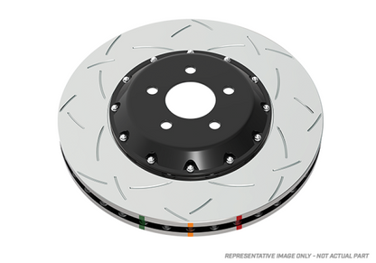 DBA 12-16 Ford Focus ST T3 5000 Series Uni-Directional Slotted Rotor Black Hat - Front