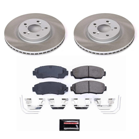 Power Stop 11-14 Honda Odyssey Front Semi-Coated Rotor Kit