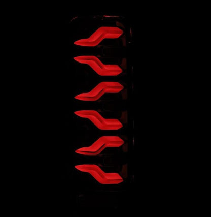 AlphaRex 87-96 Ford Bronco/F-150 Luxx-Series LED Tail Lights - Alpha-Black