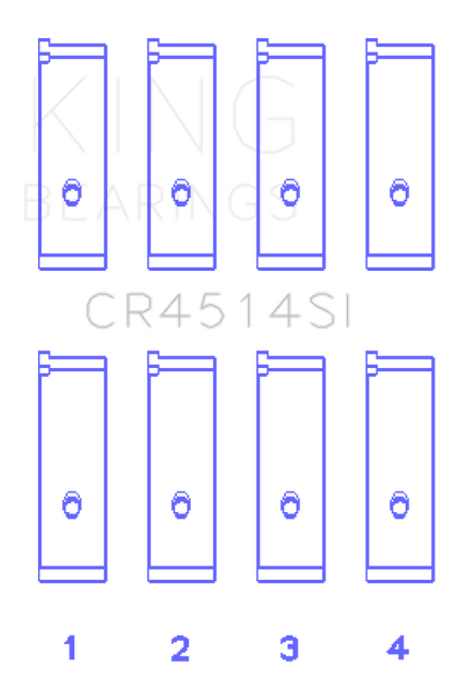 King Engine Bearings Toyota 1Azfe/2Azfe (Size +0.50mm) Connecting Rod Bearing Set