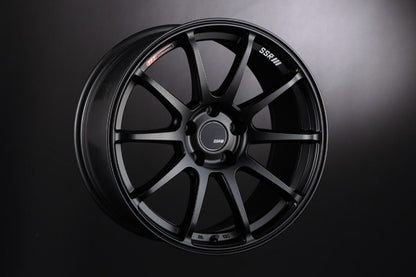 SSR GTV02 18x8.5 5x114.3 40mm Offset Flat Black Wheel 05-07 STI / 11+ tC