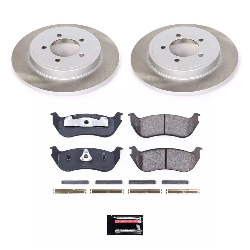 Power Stop 02-06 Mercury Mountaineer Rear Semi-Coated Rotor Kit