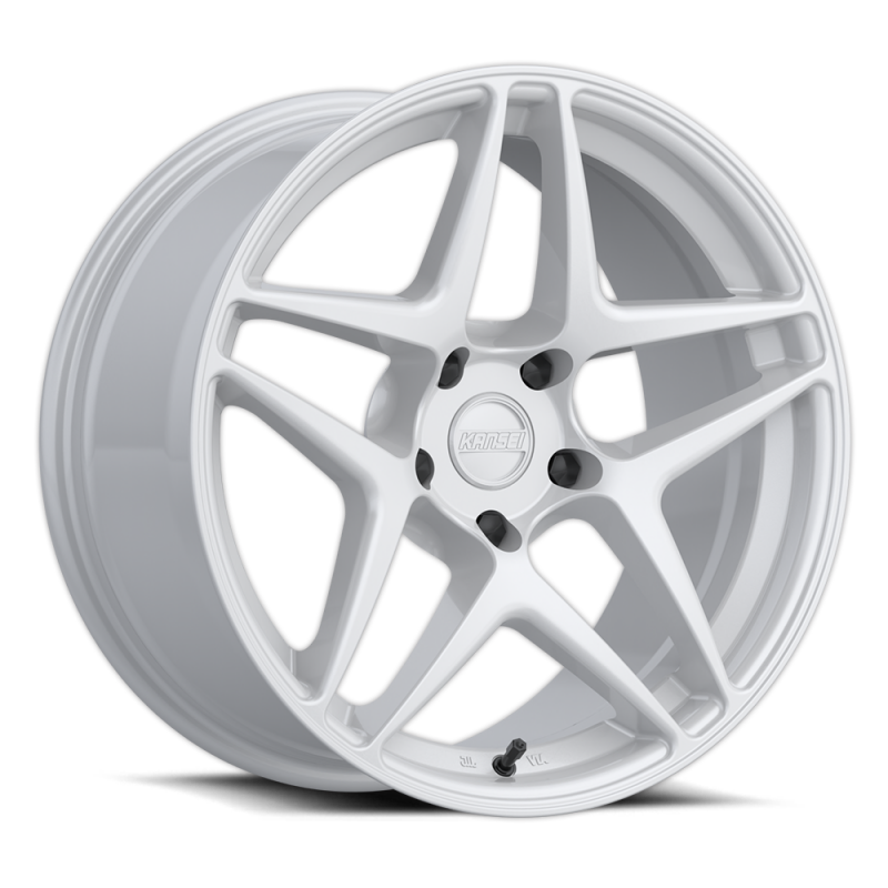 Kansei K15W Astro 19x10.5in / 5x114.3 BP / 12mm Offset / 73.1mm Bore - Gloss White Wheel