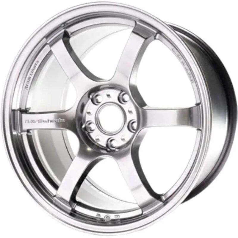 Gram Lights 57DR 19x9.5 +25 5X114.3 Grace Silver Wheel (MOQ 20)