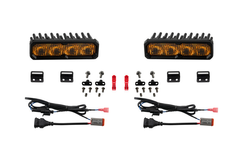 Diode Dynamics 2022-2026 Toyota Tundra Fog SS6 Sport LED Kit White 6000K