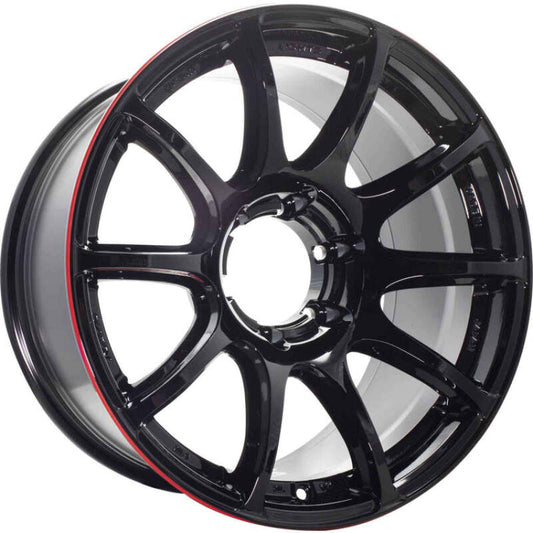 Gram Lights 57Trans-X Rev Limit 20X9.5 +25 6-139.7 Black w/ Machining E-PRO CoatT Wheel