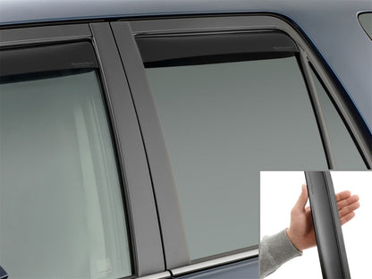WeatherTech 10-24 Toyota 4Runner Rear Rear Side Window Deflectors - Matte Blk