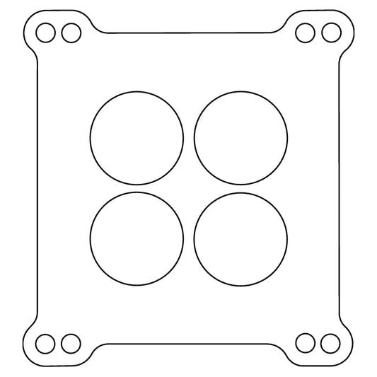Cometic Carter AFB Holley 4 Barrel .039in Fiber Carburetor Gasket - 4-Hole - Double Drilled