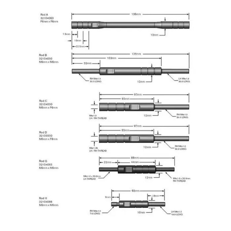 Dynojet Universal Quick Shifter Shift Rod Kit