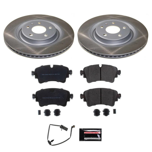 Power Stop 18-20 Audi S5 Sportback Rear Semi-Coated Rotor Kit