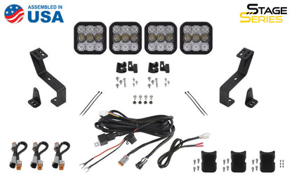 Diode Dynamics SS5 Grille CrossLink Lightbar Kit for 2019-Present Ram - Sport Yellow Combo