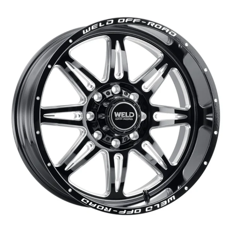 Weld Cheyenne W132 Series 22x10 / 8x180 BP / -18 Offset / 4.75 BS / 124.3 Bore - Gloss Black MIL