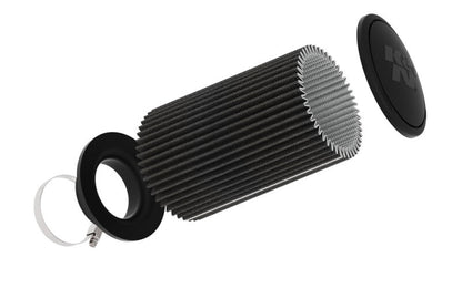 K&N Universal Clamp-On Air Filter 3-1/2in Flange ID 6in Base 5-1/4in Top 9in Height