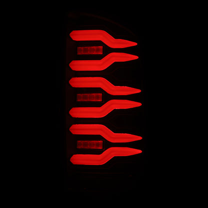 AlphaRex 07-08 Dodge Ram 1500/07-09 Dodge Ram 2500+3500 Luxx-Series LED Tail Lights (Pair) Black