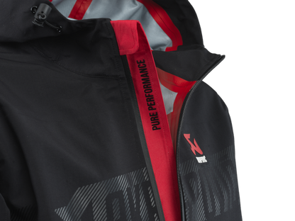 Akrapovic Womens Corpo Rain Jacket Black - 2XL