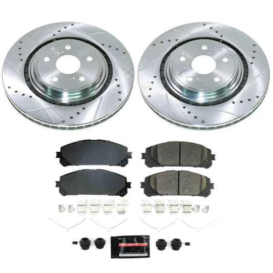 Power Stop 20-22 Toyota Highlander Front Z23 Evolution Brake Kit