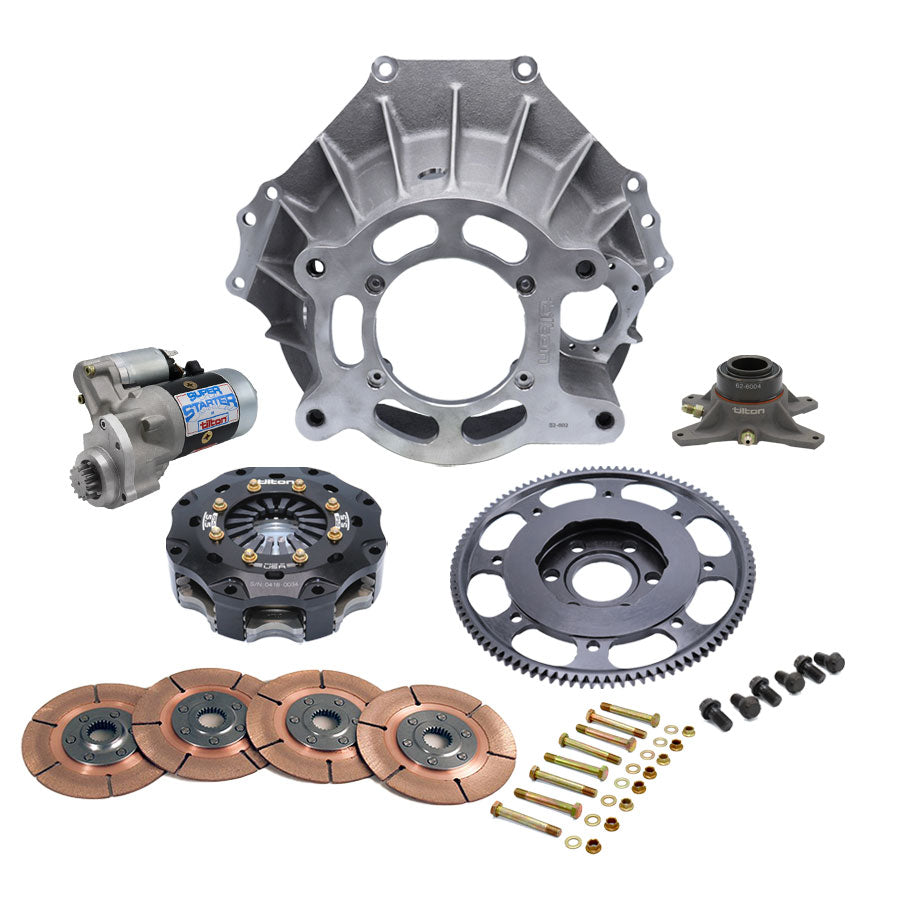 Tilton Racing - BELLHOUSING KIT, FORD SB, ALUM, 102T, 5.5" MET, 3 DISC, 26 SP