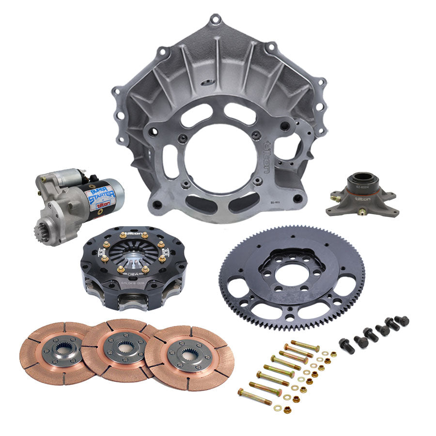 Tilton Racing - BELLHOUSING KIT, CHEVY 602/604, ALUM, 102T, 5.5" MET, 3 DISC, 26 SP