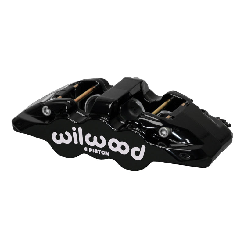 Wilwood caliper AERO6 1.75/1.62/1.62 1.25 rotor .80 THK pad L/H black