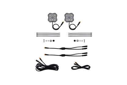 Diode Dynamics Rock Light -Amber/White - M8 Add-On 2-Pack