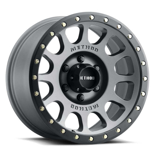 Method MR305 NV 17x8.5 / +25mm Offset / 6x5.5 BP / 108mm CB / Titanium - Matte Black Lip Wheel