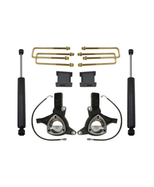 MaxTrac 07-16 GM C1500 2WD w/Cast Steel Susp. 4.5in/2in MaxPro Spindle Lift Kit w/MaxTrac Shocks