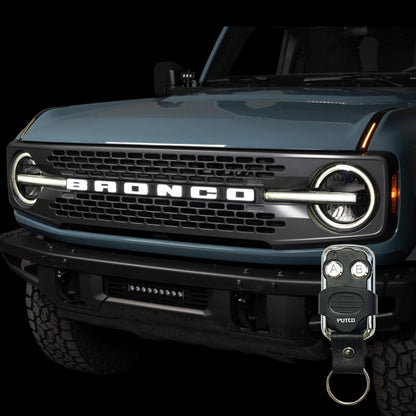 Putco 22-24 Ford Bronco Luminix DRL LED Light Hood Limb Riser (Factory Hood Side Hinge Replacments)