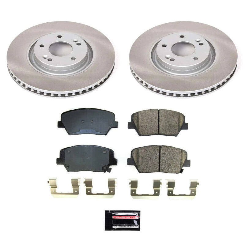 Power Stop 19-22 Hyundai Nexo Front Semi-Coated Rotor Kit