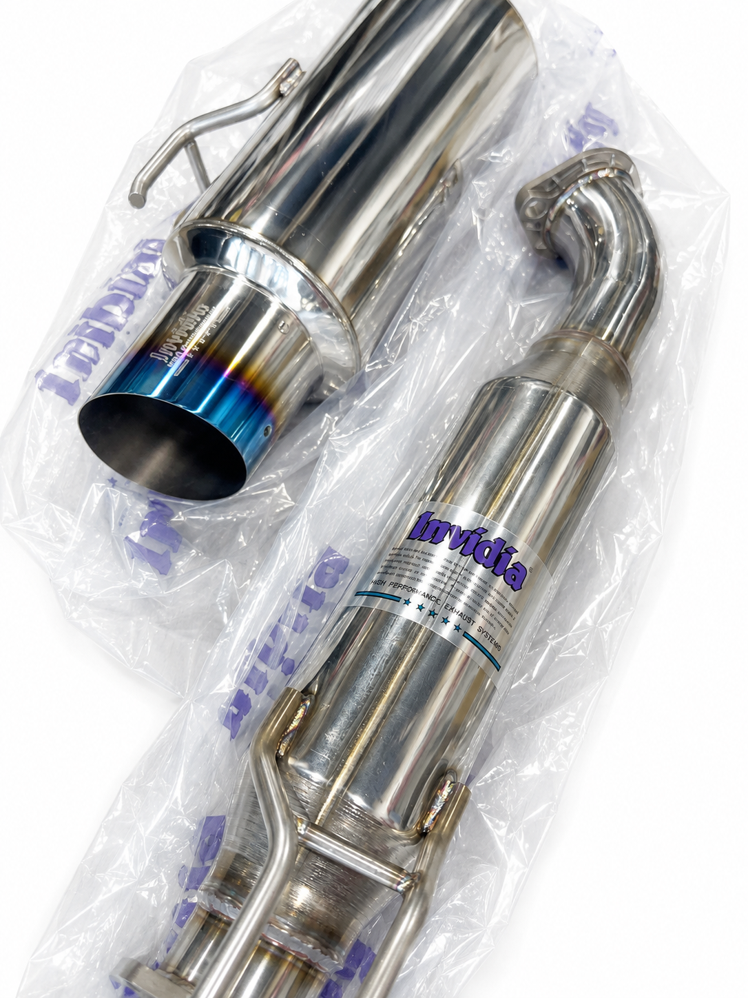 Invidia 06-11+ Civic Si 2Dr ONLY 76mm RACING N1 Titanium Tip Cat-back Exhaust