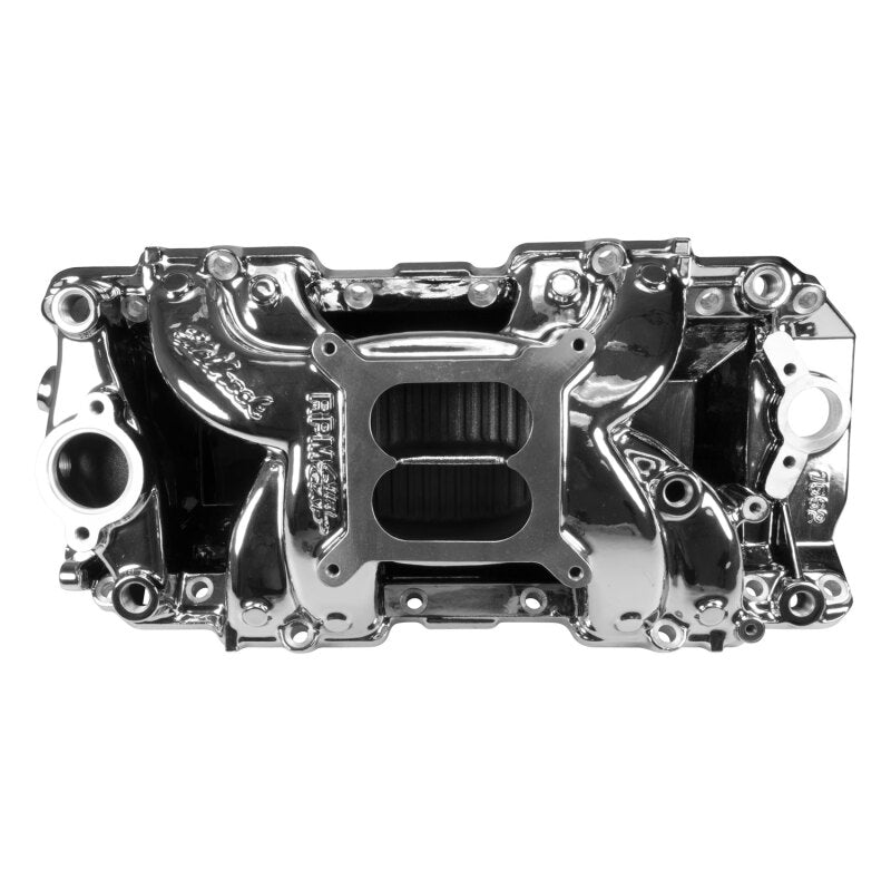 Edelbrock Chevy Big Block RPM Air-Gap 2-R Intake Manifold - Chrome Plasma Finish