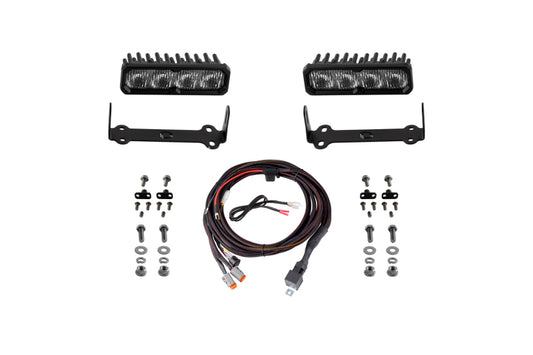 Diode Dynamics 2014-2024 Toyota 4Runner SS6 Sport LED Kit White Fog 6000K